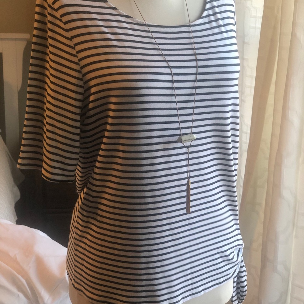 Chicos classic stripe tee